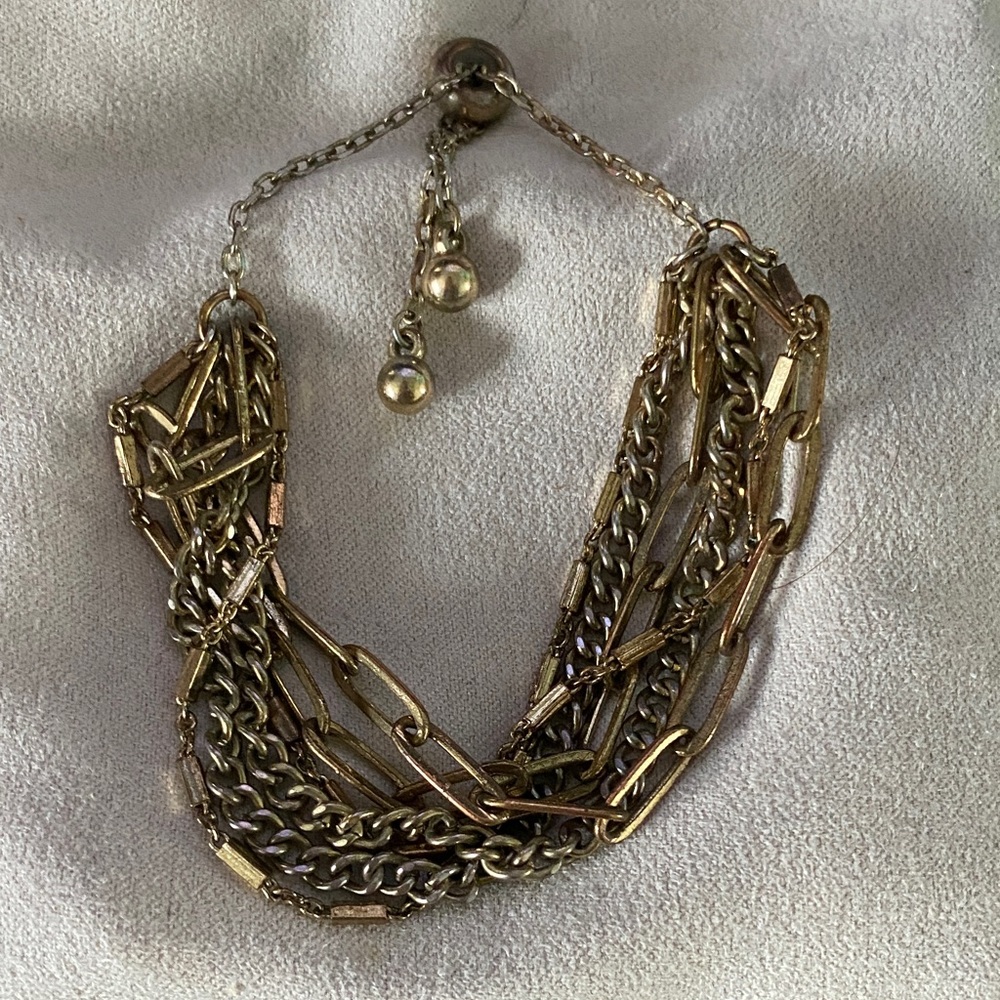 Francesca's Collections Mixed Metal Chain Bracelet